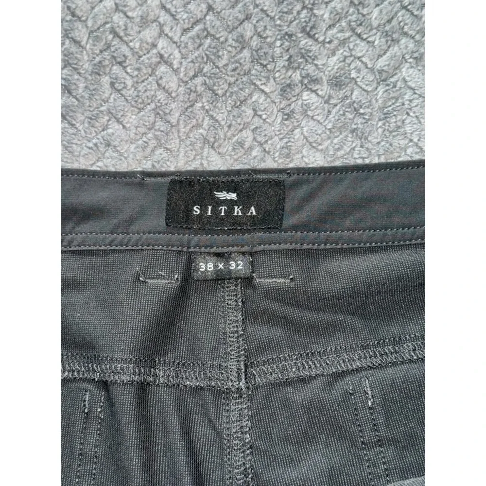 SITKA Gear Men's Black Solid Straight Leg Regular Fit Pants Size 38